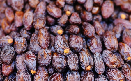 Agricultural market: background of prunesの写真素材