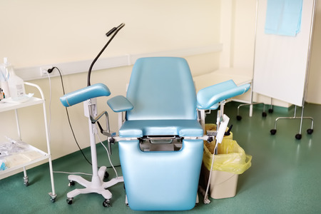 Gynecology room with gynecology chair on clinic or hospital. Women health concept.の写真素材
