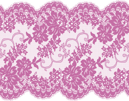 Seamless Vector Pink Lace Patternのイラスト素材