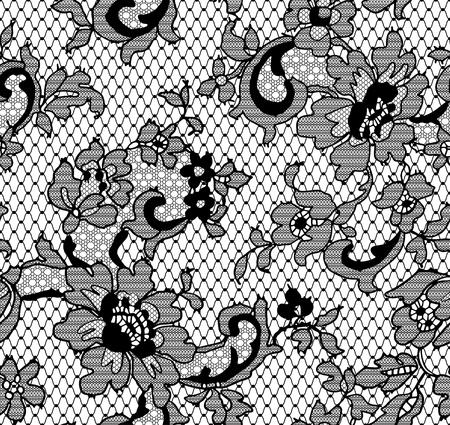 Seamless Vector Black Patternのイラスト素材