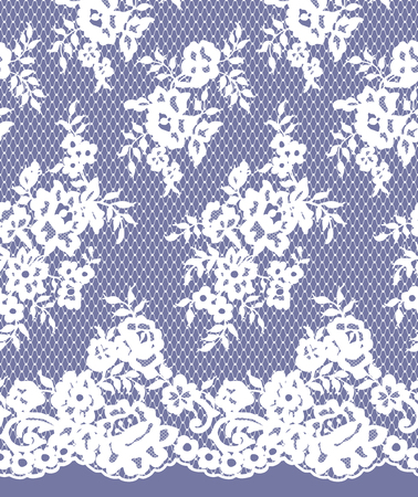 Seamless Vector Detail Lace Patternのイラスト素材