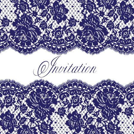 Blue Lace Patternのイラスト素材