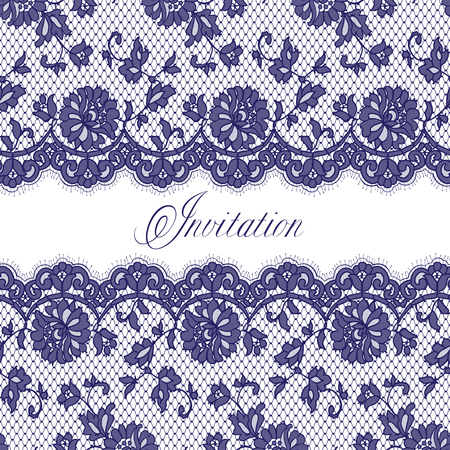 Blue Lace Patternのイラスト素材