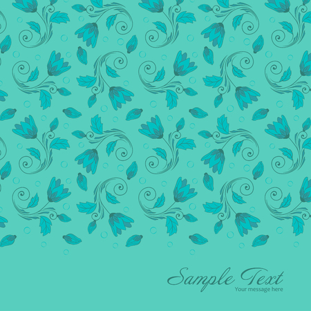 Vector Floral Card Templateのイラスト素材