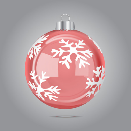 Vector Red Christmas Bubbleのイラスト素材