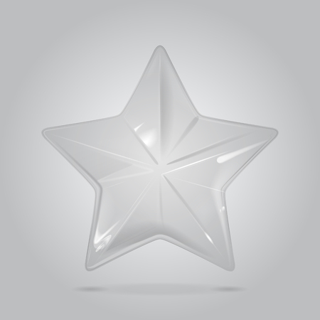 Vector Christmas Star Glass Decorationのイラスト素材