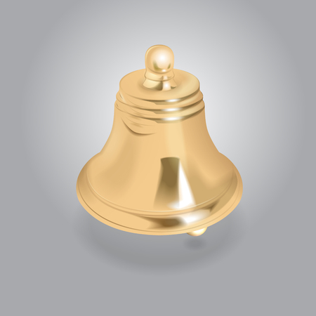 Vector Golden Bell illustrationのイラスト素材