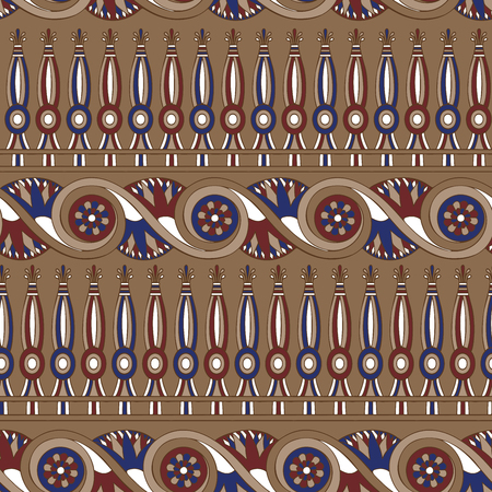 Seamless Vector Egyptian Style Patternのイラスト素材