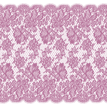 Seamless Vector Pink Lace Patternのイラスト素材