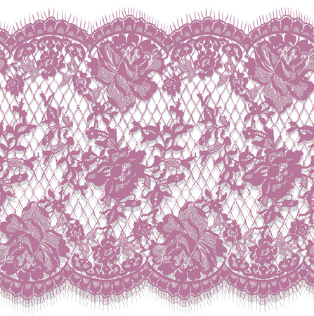 Seamless Vector Pink Lace Patternのイラスト素材
