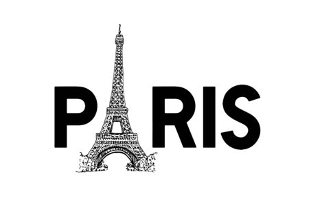 Eiffel Tower In Paris Vector Illustrationの写真素材