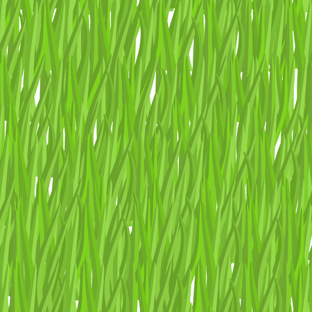 Green grass seamless pattern. Vector background natural greenery. Lawn textureのイラスト素材