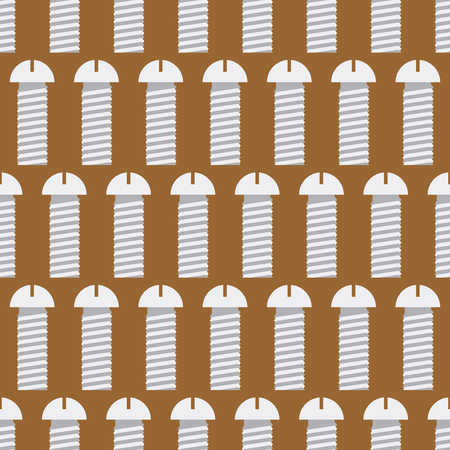 Bolts seamless pattern. Iron Fasteners vector background. Metal bolt.のイラスト素材