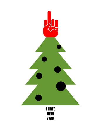 I hate new years Eve. Fuck instead of Christmas decorations.のイラスト素材