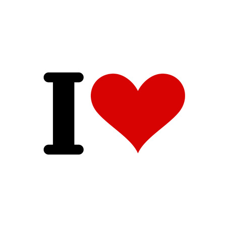 I love template. Heart symbol of love. Romantic template for design
のイラスト素材