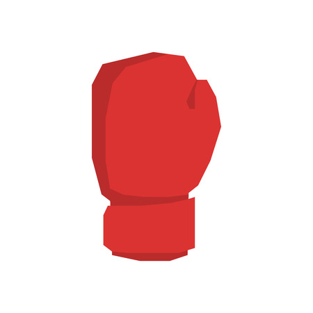 Red boxing gloves isolated. Sports accessories on white backgroundのイラスト素材