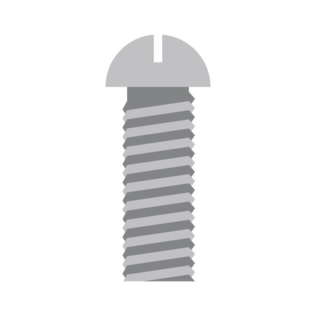 Iron Bolt isolated. Fastening on white backgroundのイラスト素材
