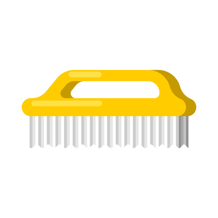 Washing brush isolated. Cleaning accessory. Cleaner objectのイラスト素材