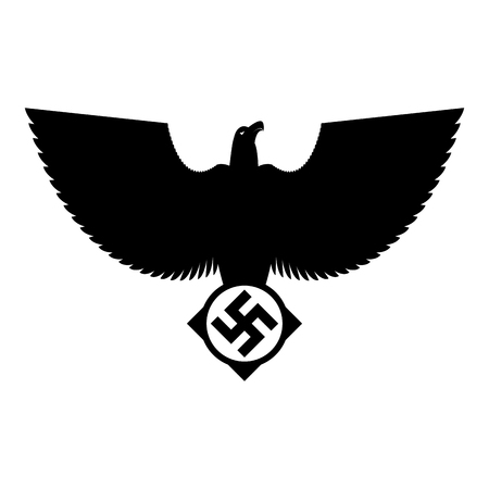 Symbol of fascist Germany. Vector illustrationのイラスト素材