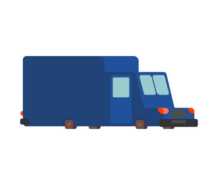 post car cartoon style. mail delivery car vector illustrationのイラスト素材