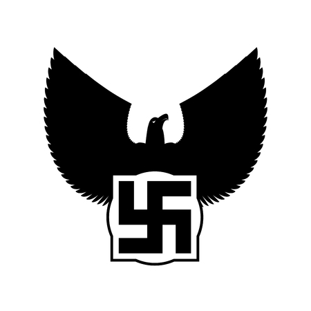 Symbol of fascist Germany. Vector illustrationのイラスト素材