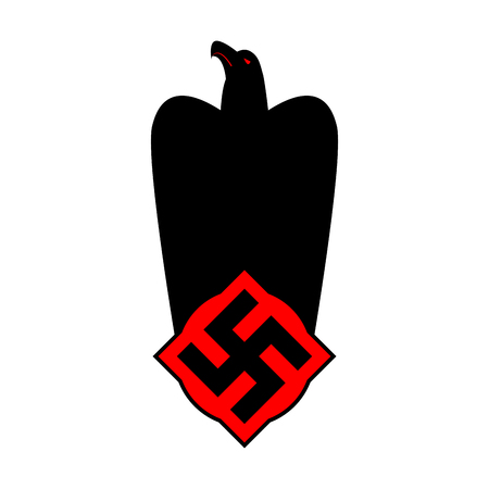 Symbol of fascist Germany. Vector illustrationのイラスト素材