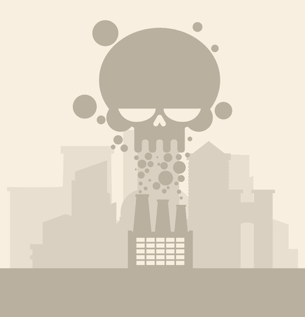 Factory emissions templateのイラスト素材