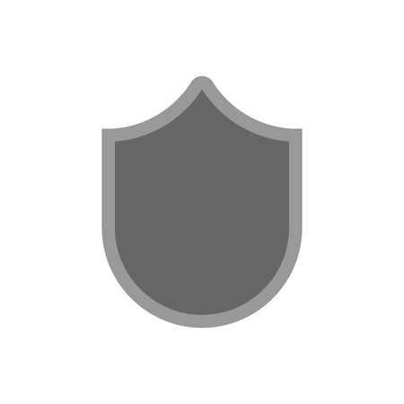 Shield isolated. Knights iron Protection. Vector illustrationのイラスト素材