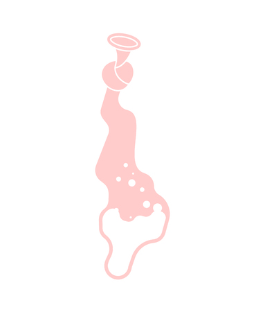 Used condom isolated. Means of contraception. Vector illustration
のイラスト素材