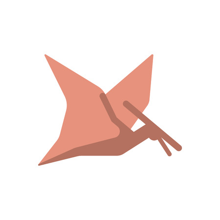 Pterodactyl dinosaur isolated. Ancient animal. Dino prehistoric monster. Beast is Jurassic period. Vector illustration.
のイラスト素材