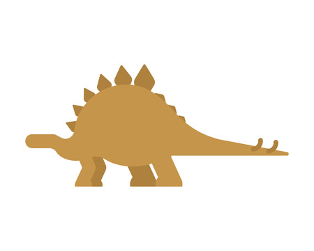 Stegosaurus dinosaur isolated. Ancient animal. Dino prehistoric monster. Beast is Jurassic period. Vector illustration.のイラスト素材