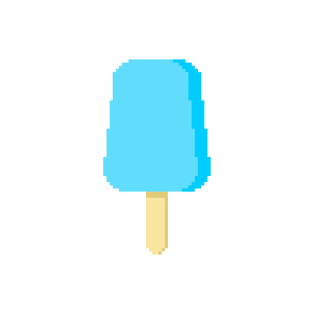 Eskimo pixel art. Ice cream 8 bit. vector illustration

のイラスト素材