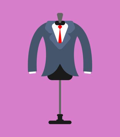Jacket fitting mannequin tailor isolated. Vector illustration.
のイラスト素材