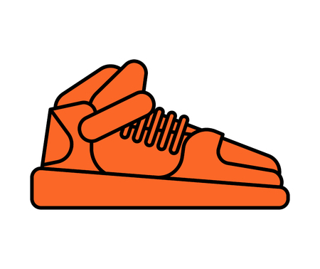 Sneakers isolated. Sports fashion shoes. Vector illustration.
のイラスト素材