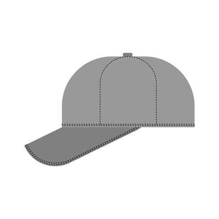 Baseball cap isolated. Summer hat Vector illustrationのイラスト素材