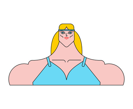 Amazon female isolated. Woman Warrior. Vector illustrationのイラスト素材