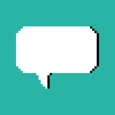 Pixel art bubble speech. Place for text. Vector
のイラスト素材