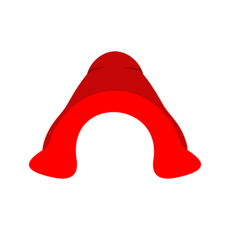 Red cap for Little Red Riding Hood clothesのイラスト素材