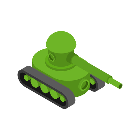 Tank isometric style isolated. War machine vectorのイラスト素材