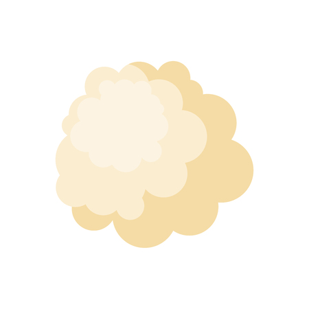 Popcorn isolated. Air corn one. Cartoon style Vector illustration.のイラスト素材