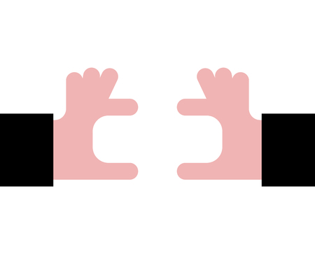 Hand hold with fingers template. Vector illustration
Â 
のイラスト素材