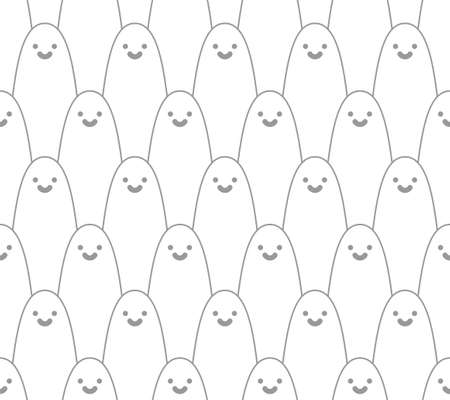 Ghost pattern seamless for halloween party background. All Hallows Eve textureのイラスト素材