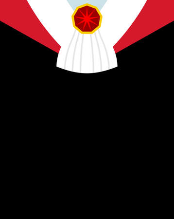 Banner black vampire costume for halloween party backdrop. All Hallows Eve background. Place for textのイラスト素材