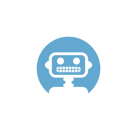 Robot User profile icon. Avatar forum symbol. Placeholder for social networks, forums. face sign...