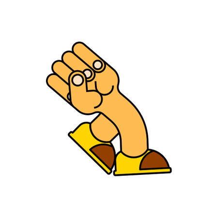 running fist. fist run. vector illustrationのイラスト素材