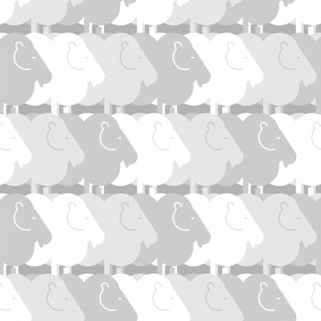 Sheep Pattern seamless. Lamb background. Kids fabric ornamentのイラスト素材