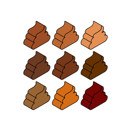 Shit set isolated . Poop vector illustrationのイラスト素材