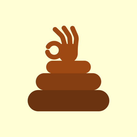 Piece of shit shows ok. turd is okのイラスト素材