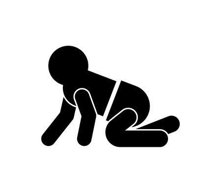 baby sign icon. baby symbol. vector illustrationのイラスト素材