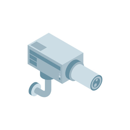 Videcam isolated. security camera. vector illustrationのイラスト素材